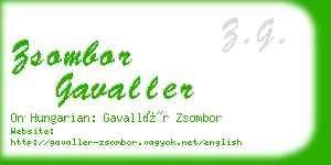 zsombor gavaller business card